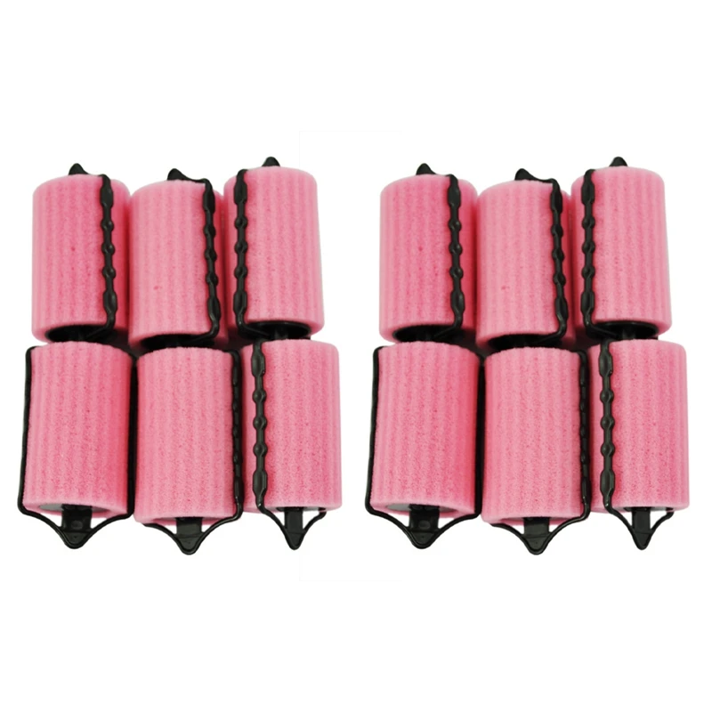 12 PCS Magic Hair Care Roller Style Sponge Curlers For Girl Ladies-A70Z