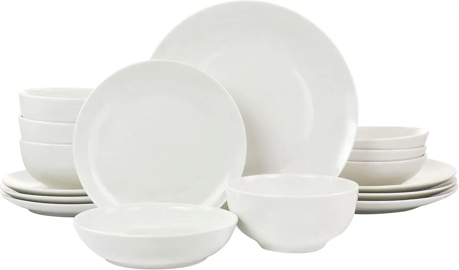

Camellia 16 Piece Porcelain Double Bowl Dinnerware Set