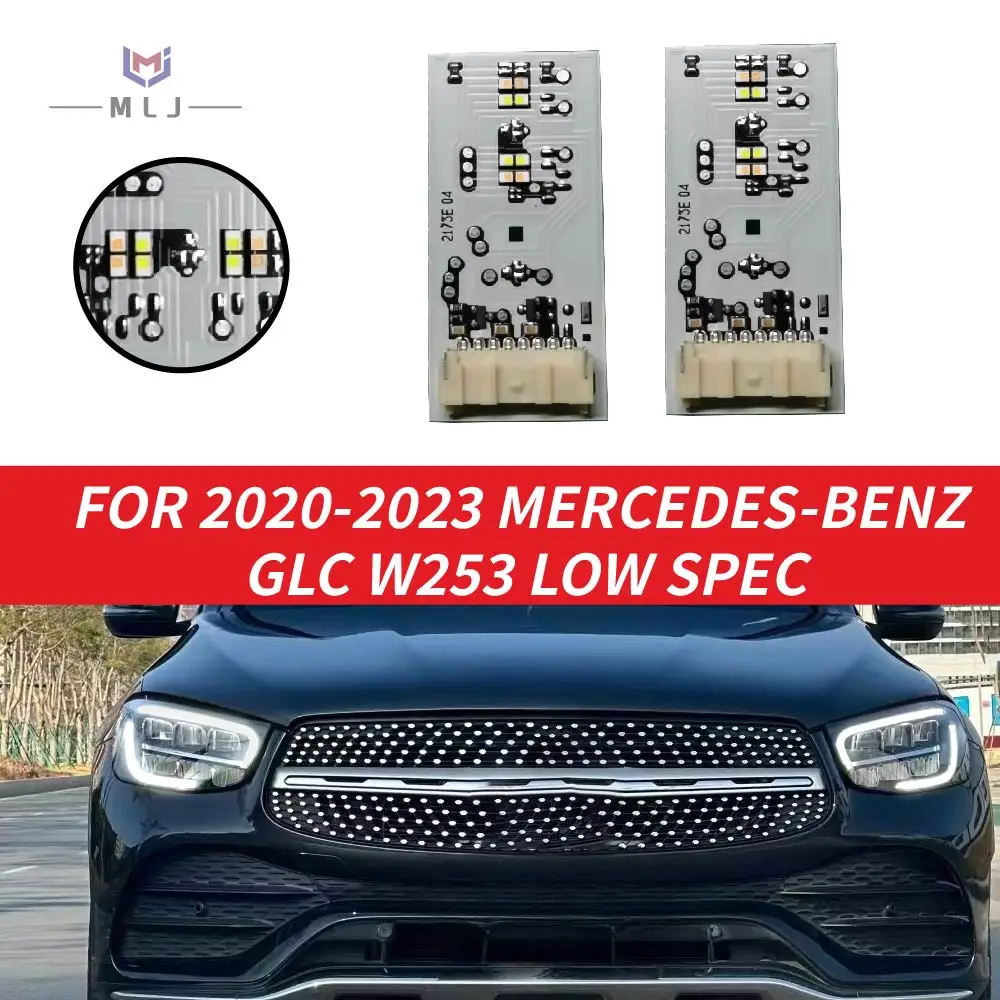 

White Light Daytime Running Light Source Module Turn Signal Light LED Boards For 2020-2023 Mercedes-Benz GLC W253 Low Spec