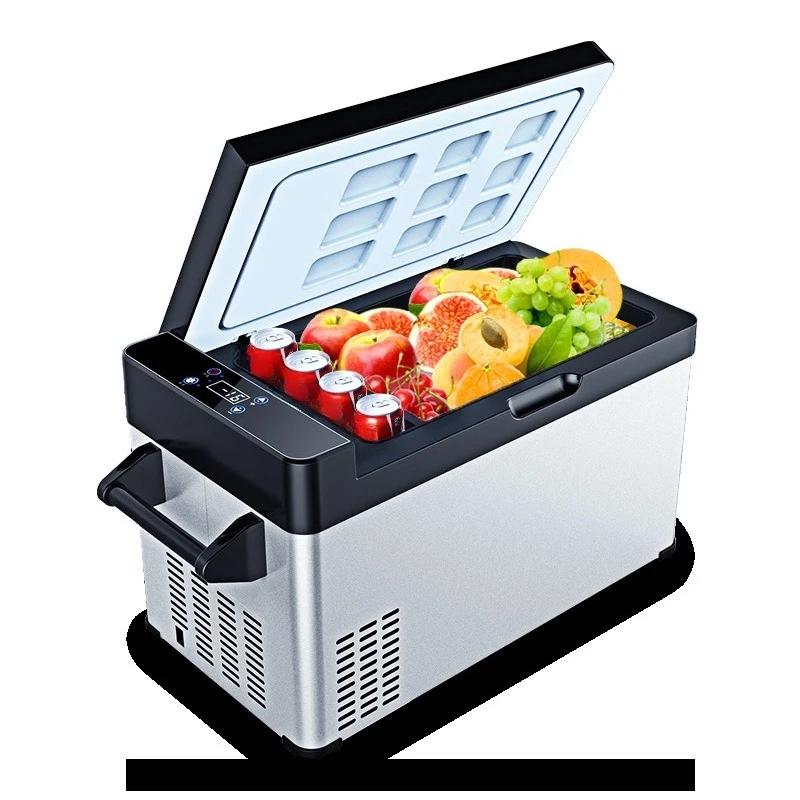 Large Capacity 12V Truck Refrigerator – DC Compressor Freezer Fridge Combo for Car, Home & Outdoor Use