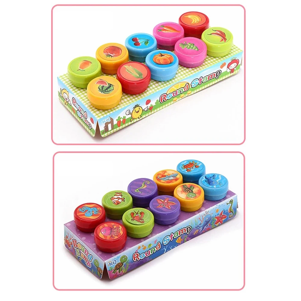 Reward  Children  Panda Round Scrapbook Scrapbooking  Stamp Dinosaur Stamps Cartoon Stamp Rubber Stamps