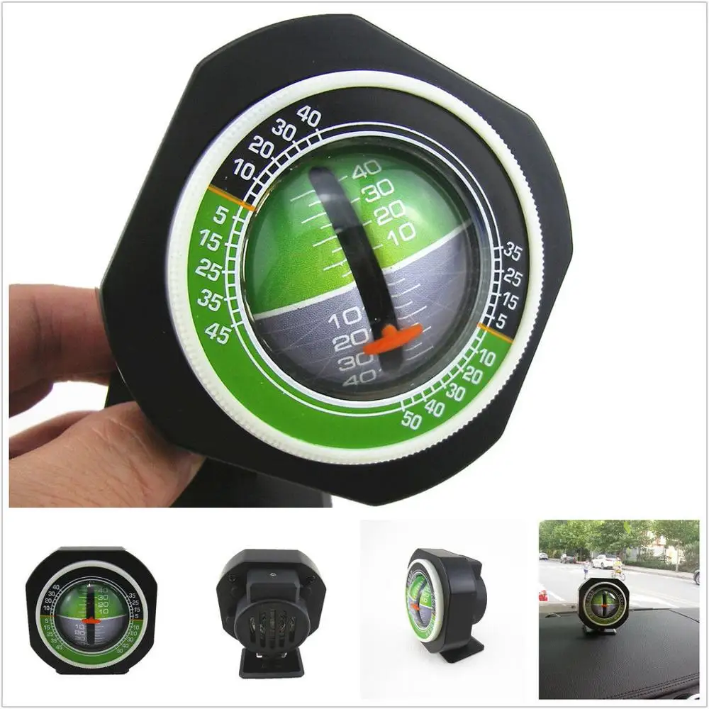 New Professional Car Truck Angle Tilt Indicator Balancer Backlight Slope Meter Gauge