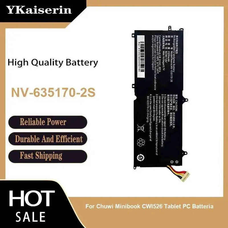 

Высокоемкостный аккумулятор 4200 мАч для ноутбука Chuwi Minibook CWI526 NV-635170-2S, износостойкий