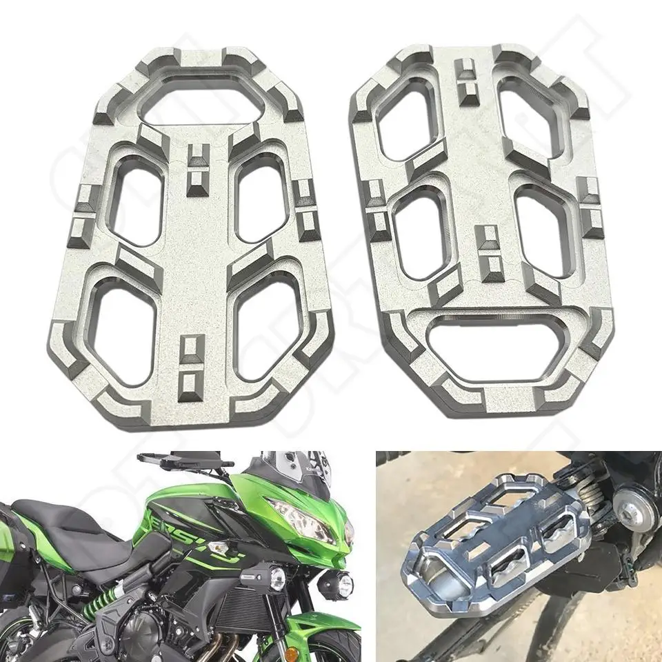 

For Kawasaki Versys 1000 650 X300 2017-2020 Motorcycle Accessories Front Foot Pegs Pedal Extension Pad Foot Rest Enlarged Plate