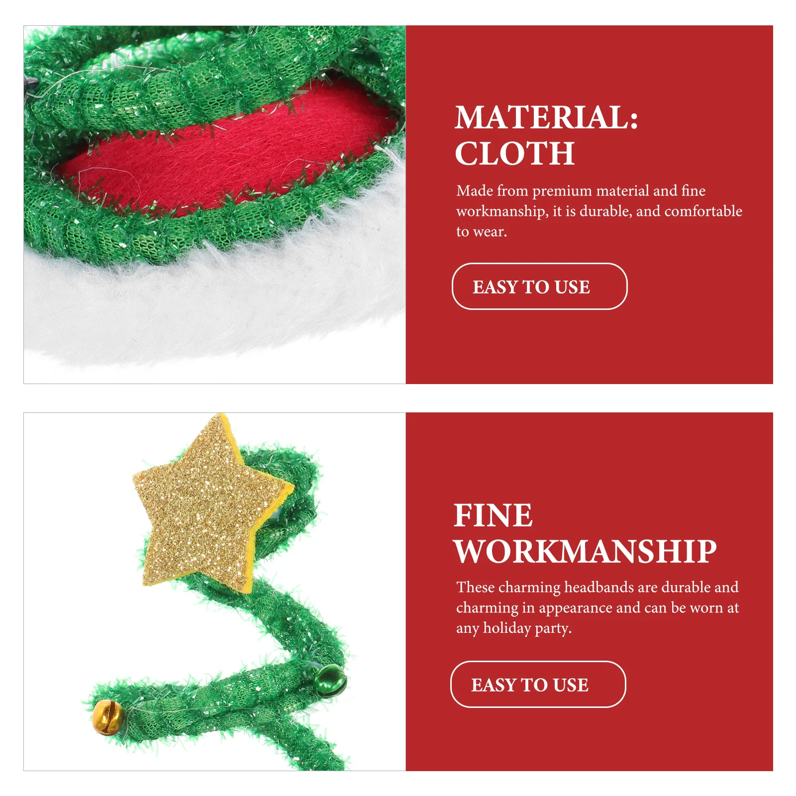 

6Pcs Xmas Headband Headdresses Christmas Hair Accessories Party Wear Adults Spring Hairbands Xmas Spring Hairbands