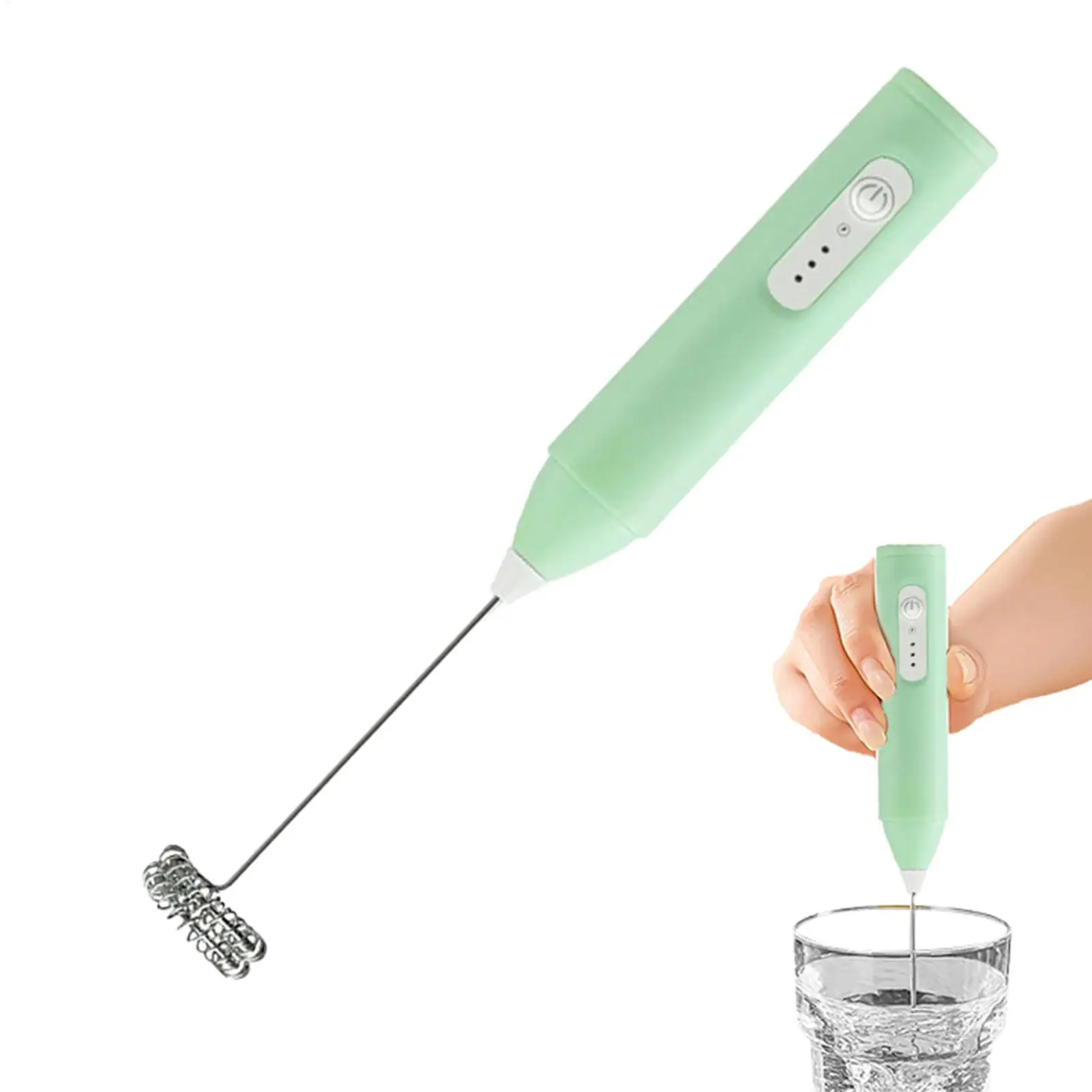 

Frother For Coffee USB Rechargeable Latte Mixer Removable Kitchen Milk Frother With 3 Gear Settings For Home Baking Restaurants