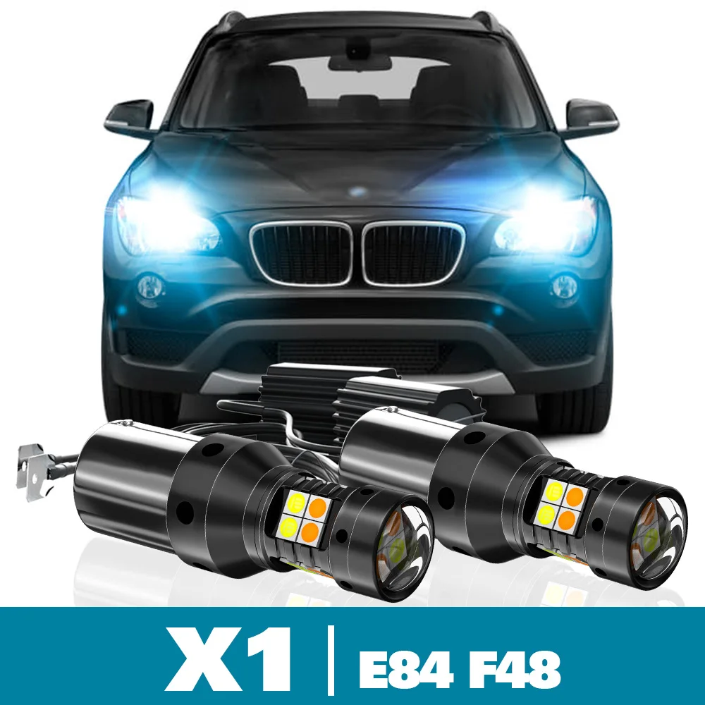 

2pcs LED Dual Mode Turn Signal+Daytime Running Light DRL For BMW X1 E84 F48 Accessories 2009 2010 2011 2012 2013 2014 2015 2016