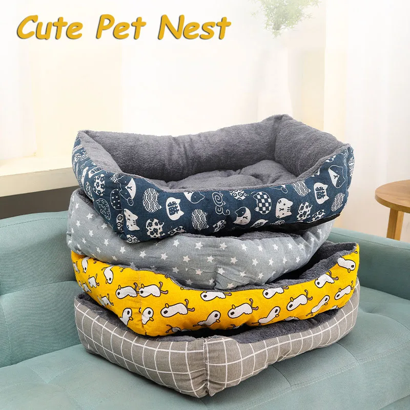 

Pet Dog Cat Bed Mat Large Dog Sofa Bed Warm Pet Nest Kennel For Small Medium Large Dogs Puppy Kitten Plus Size Sleeping Mattress