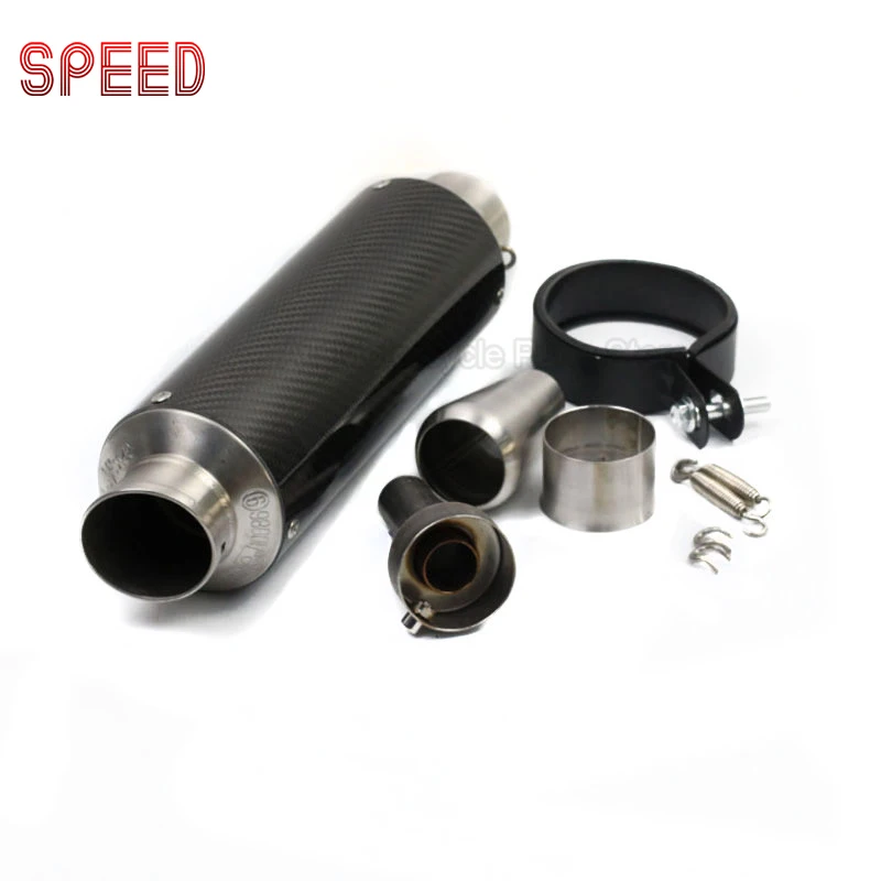 

51mm Scooter Universal Motorcycle Exhaust Pipe Muffler DB KILLER GY6 For HONDA CBR125 CB600 YZF FZ400 Z750 LE001 CBR250 CB400