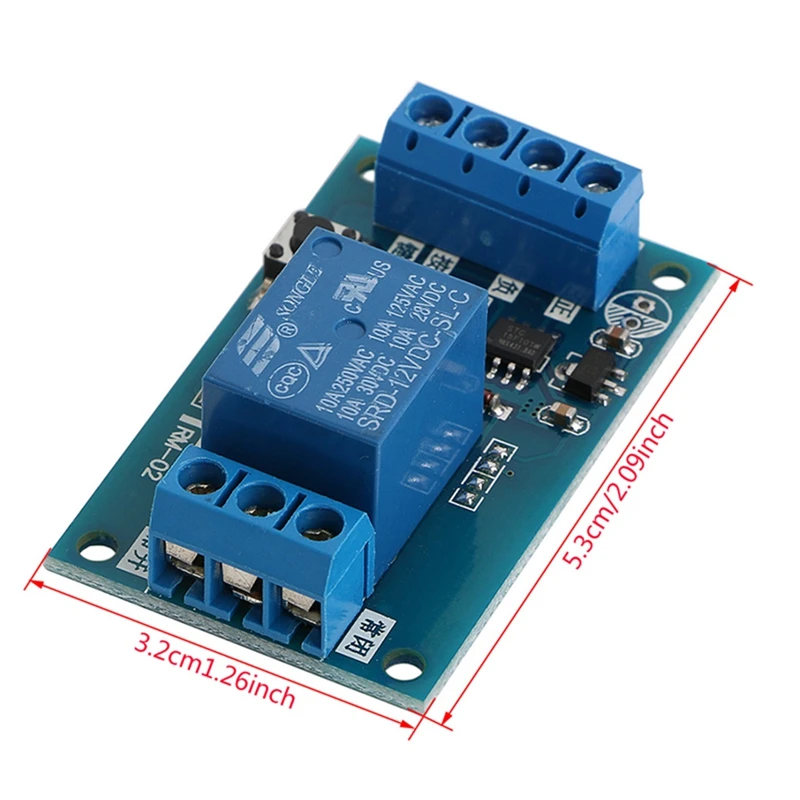 Módulo relé biestable enlace 12V, interruptor modificación coche, parada arranque, autobloqueo