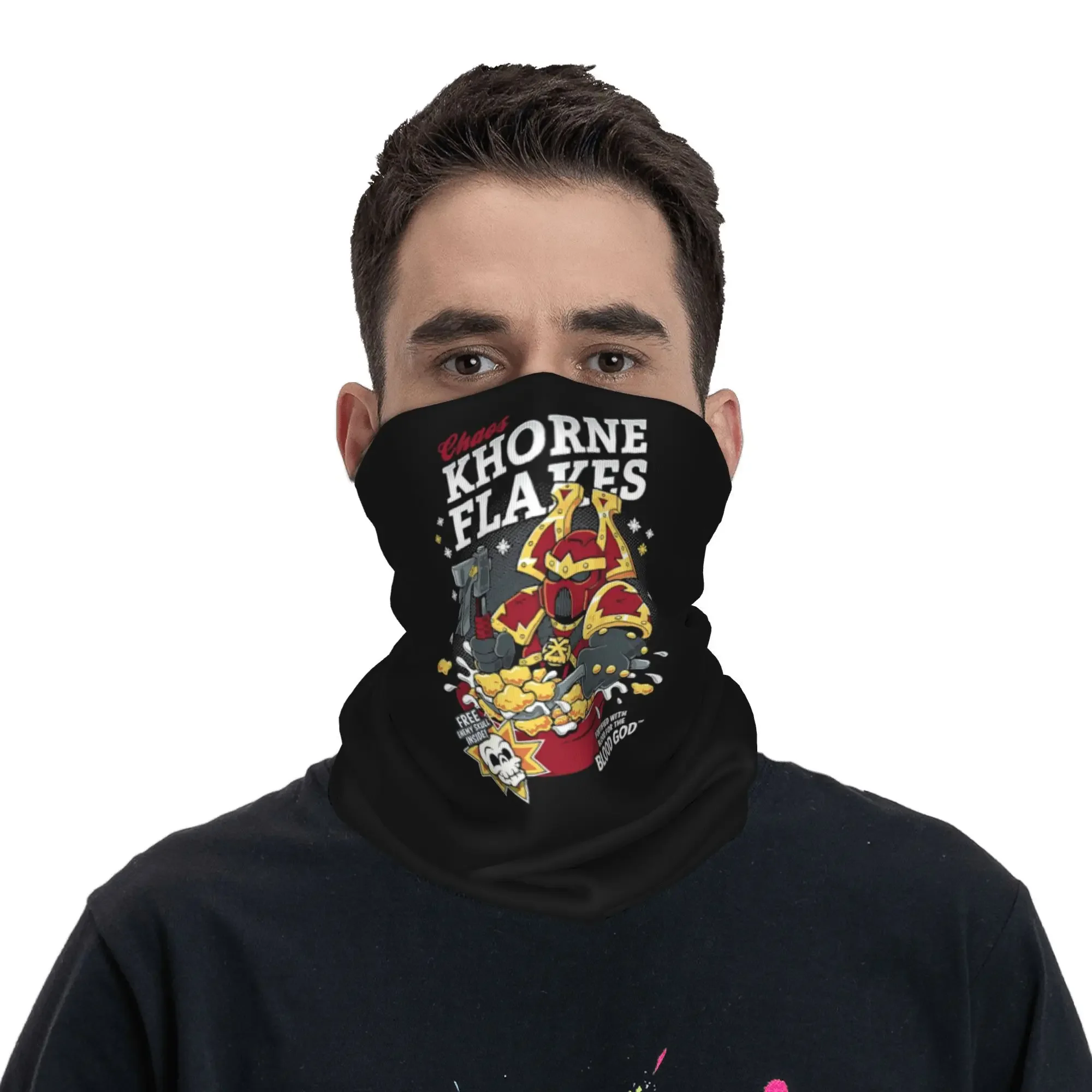 Chaos Khorne Flakes Classic Bandana Neck Cover Printed Wrap Scarf Warm Balaclava Outdoor Sports Unisex Adult Washable