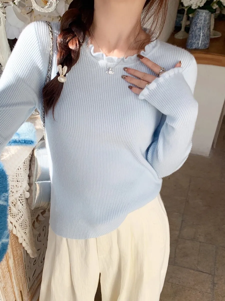 O-neck Blue