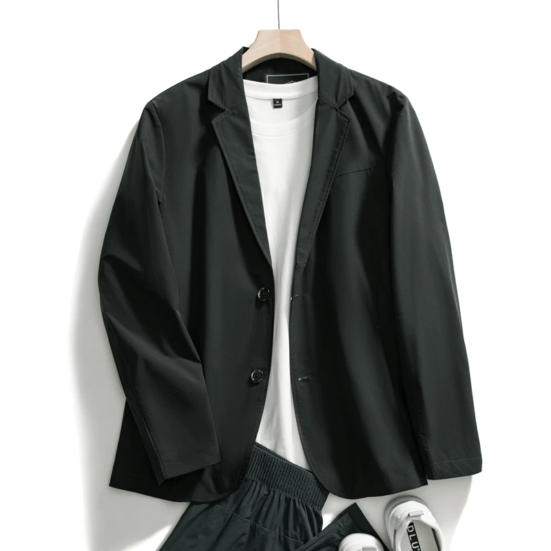 

Водонепроницаемый ветрозащитный дышащий мужской повседневный костюм Jaet Busin Leisure Faion Urban Sle Long Sve пальто со стойкой