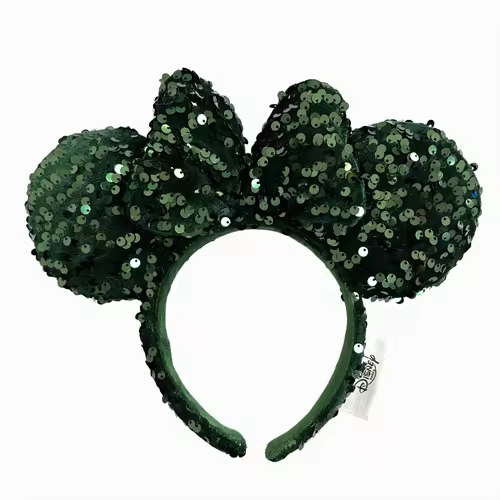 2026 Mickey Mouse Ears Headband 2025 Cinderella Rapunzel Princess Bow Minnie Ear Headwear for Adult Kids Holiday Hairband - Image 47