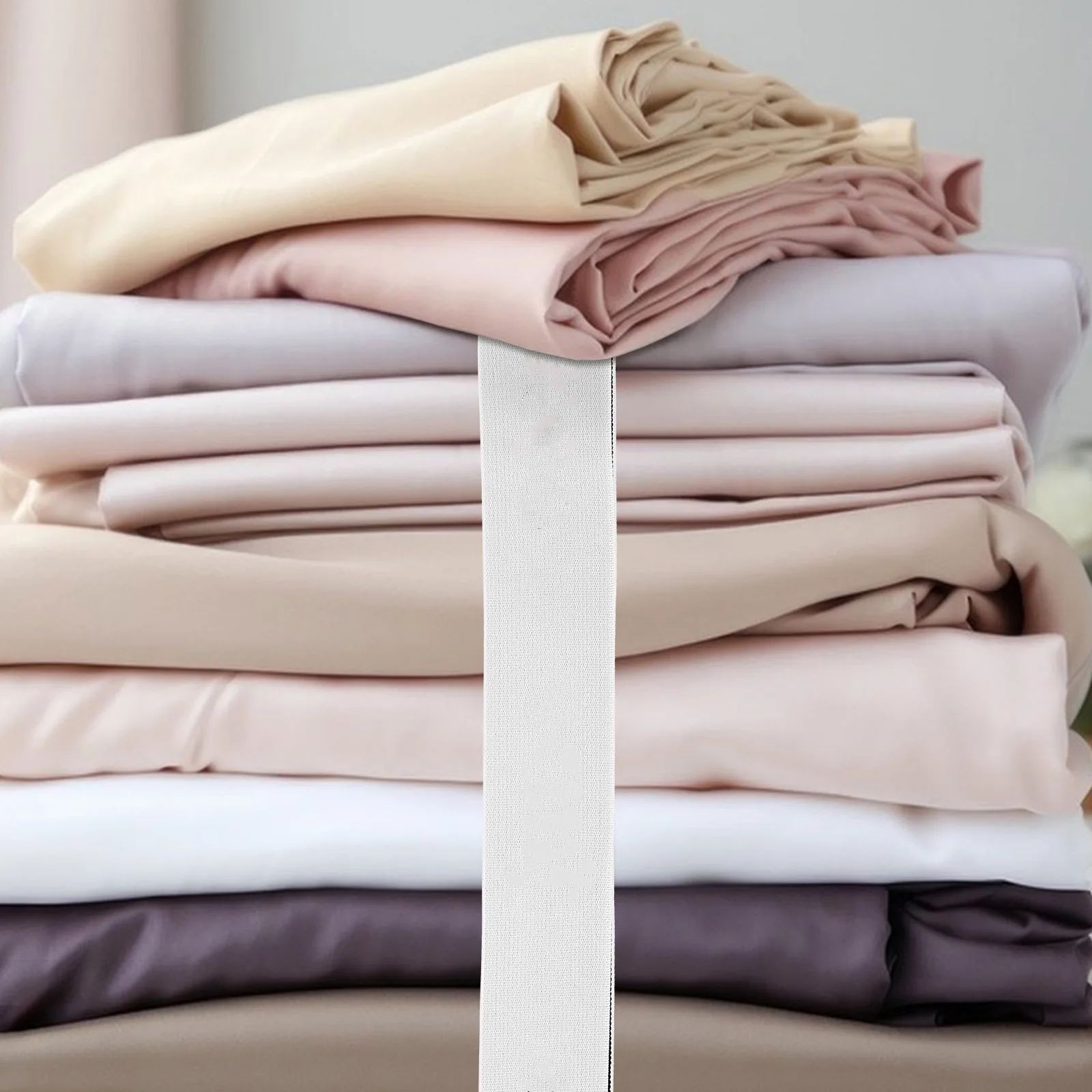 

4Pcs Wear-Resistant Bed Sheet Packing Bands Elastic Adjustable Straps for Home Organization and Storage Bed Sheet Storage Band