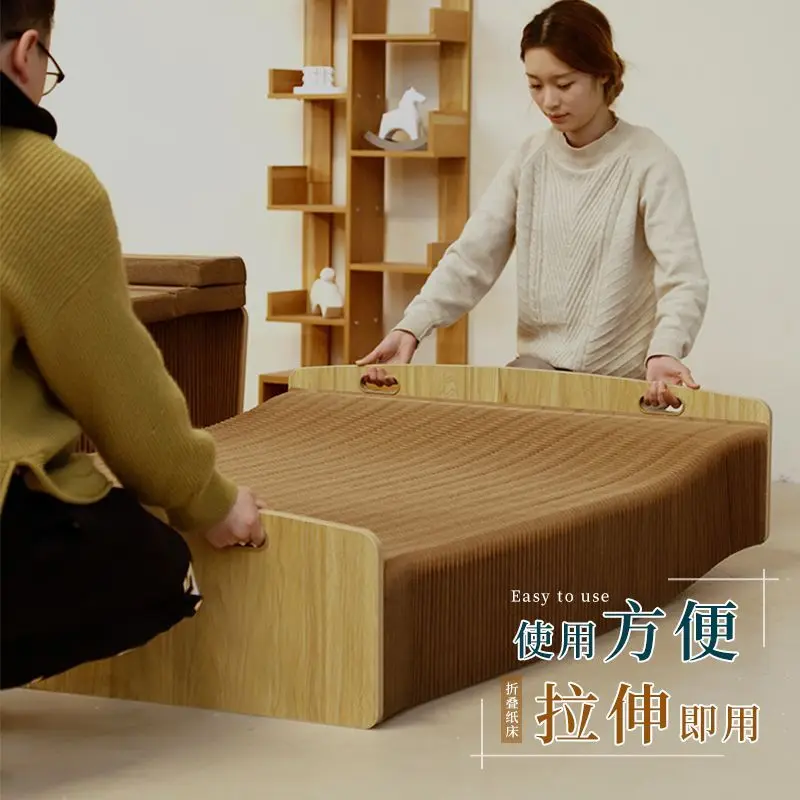 Folding bed Sofa bed Office retractable lunch break bed Hospital escort Small apartment Home foldable single