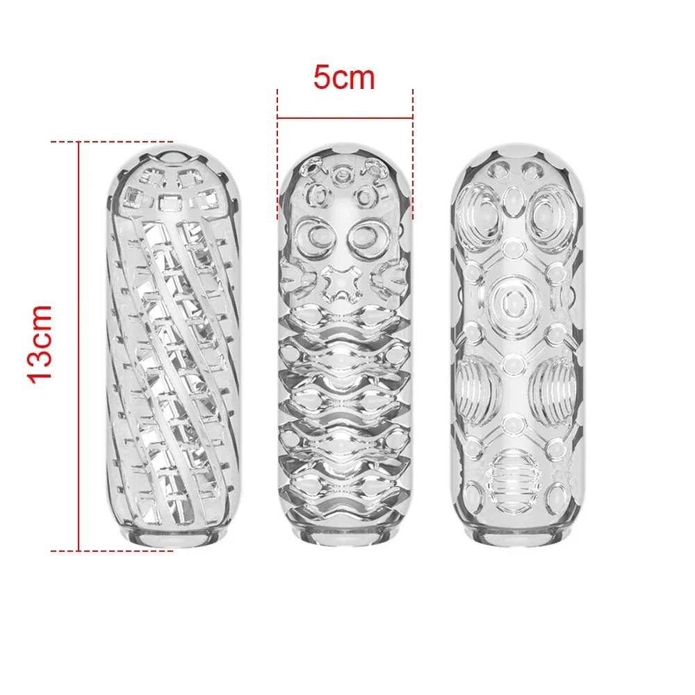 Transparent Male Masturbator Cup Penis Endurance Trainer Soft Pussy Aircraft Cup Artificial Vagina Cock Sleeve Sex Toy for Adult view 6