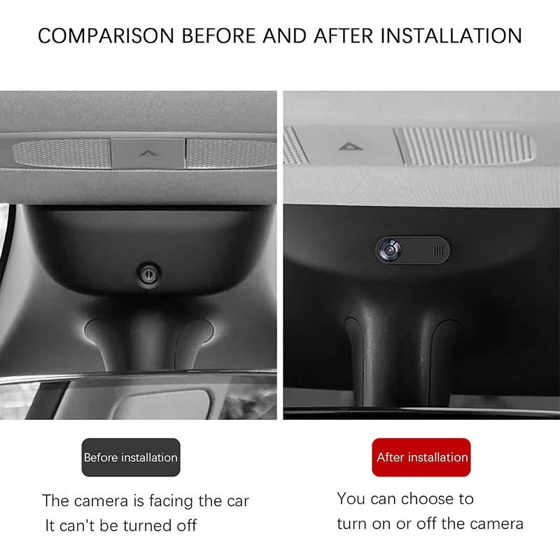 Car Camera Cover for Tesla Model 3 2024 Y Webcam Slide Blocker Privacy Protector 1 / 5 Pcs Compatible with Tablet PC Laptop iPad
