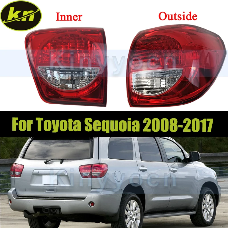

Rear Bumper Taillight For Toyota Sequoia 2008-2017 Tail Light Signal Lamp Warning Brake Light