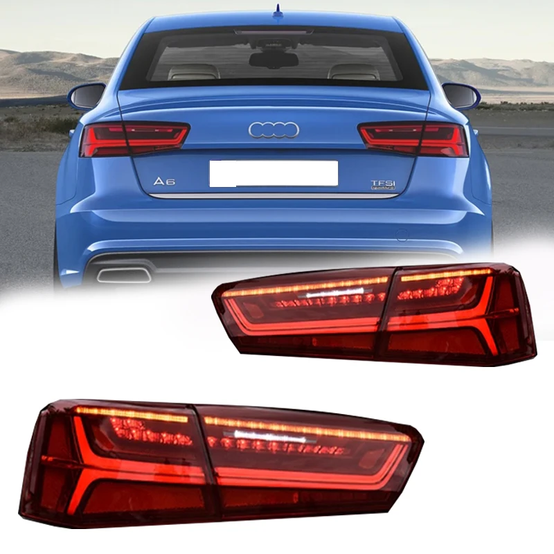 Suitable for Audi A6 2012-2015 A6L S6 C7 LED taillight upgrade C7.5 taillight assembly DRL dynamic signal light accessories