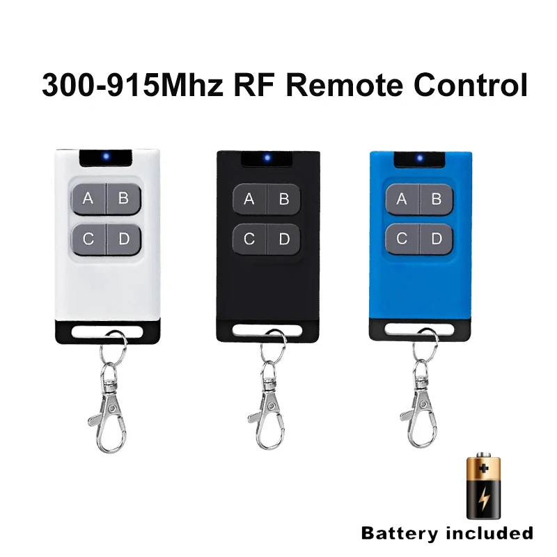 300-915Mhz RF Duplicator Remote Control Auto Copy Remote Control Fixed Code 868mhz 433Mhz Wireless Remote For Gate Garage Door