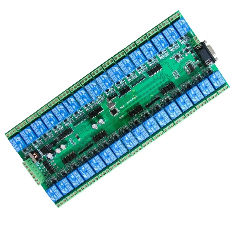 32-channel Relay Switch Control Board 4 Channels Signal Input RS485/232 Interface Delay Group Switch Host Computer