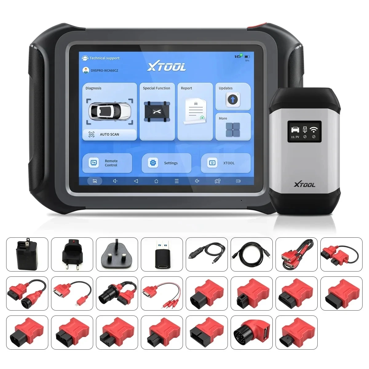 XTOOL D9S Newest 2 Diagnostic Scanner Tools Automotive Diagnostic Tool Vehicle Scan Tool MaxiSYS Pro MS908P