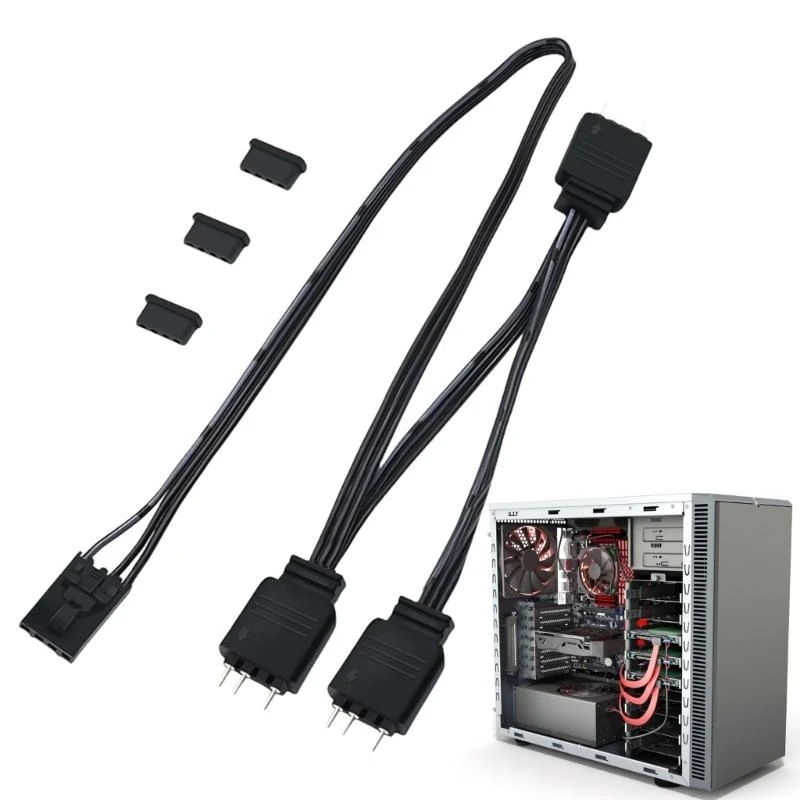 3PIN Мужчина до 4PIN Женский адаптерный кабель ARGB для контроллера HDLL120