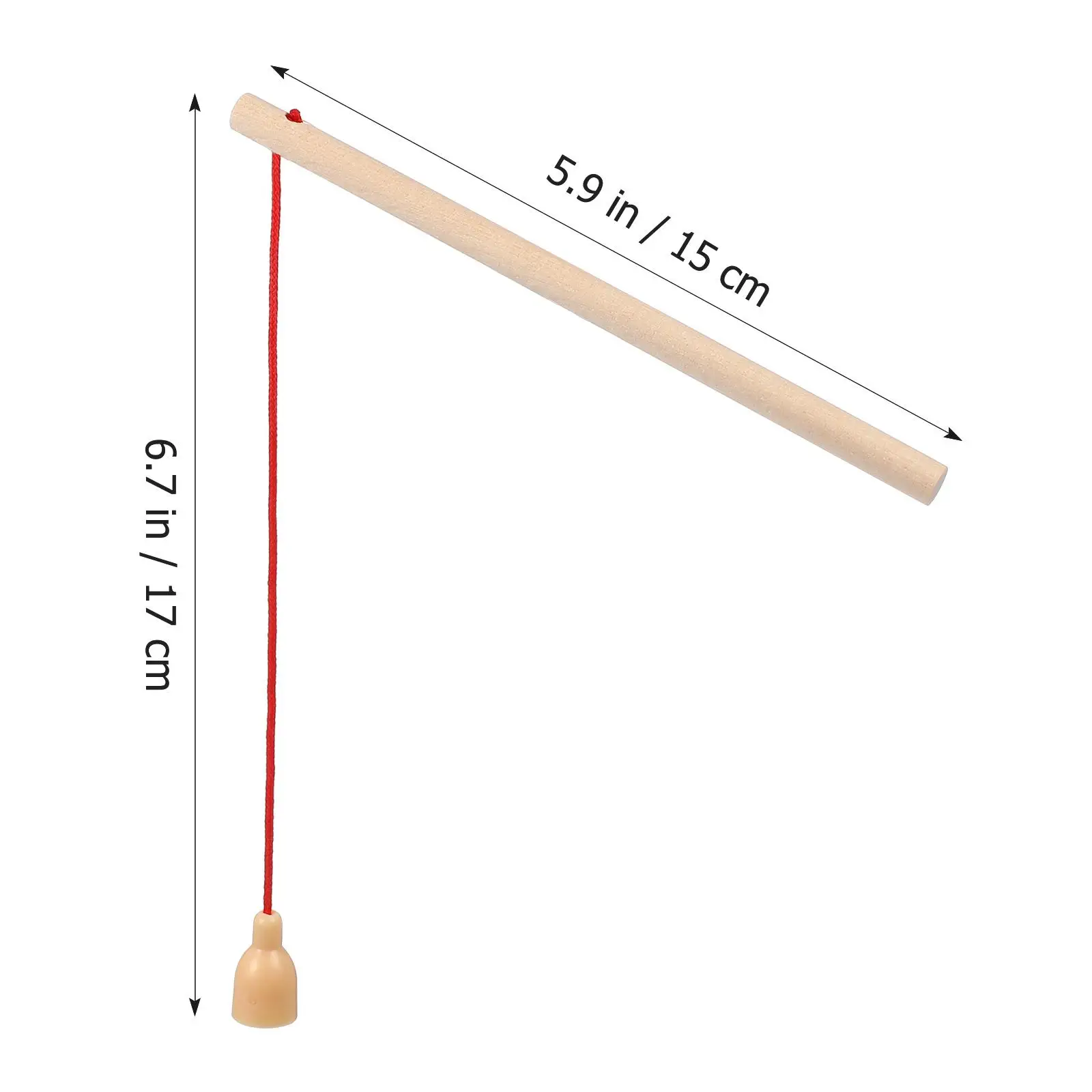 Canne à pêche en bois, 8 pièces, jouets, planche éducative, marron clair, jeu pour enfants de la maternelle