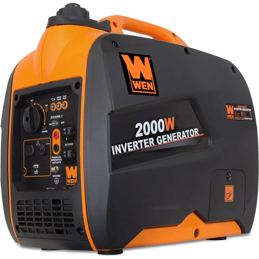 

56200i 2000-Watt Gas Powered Portable Inverter Generator, CARB Compliant,Black & Orange