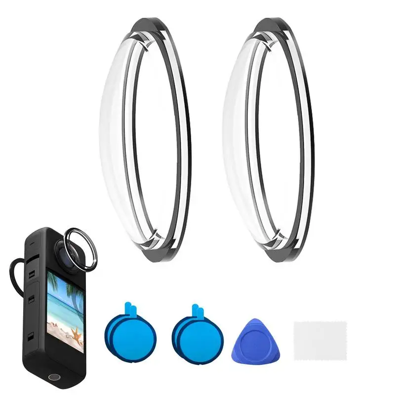 For Insta360 X3 Lens Caps Protector Lens Guards For Insta 360 X3 Camera Protector Set Anti-scratch Protection Accessories