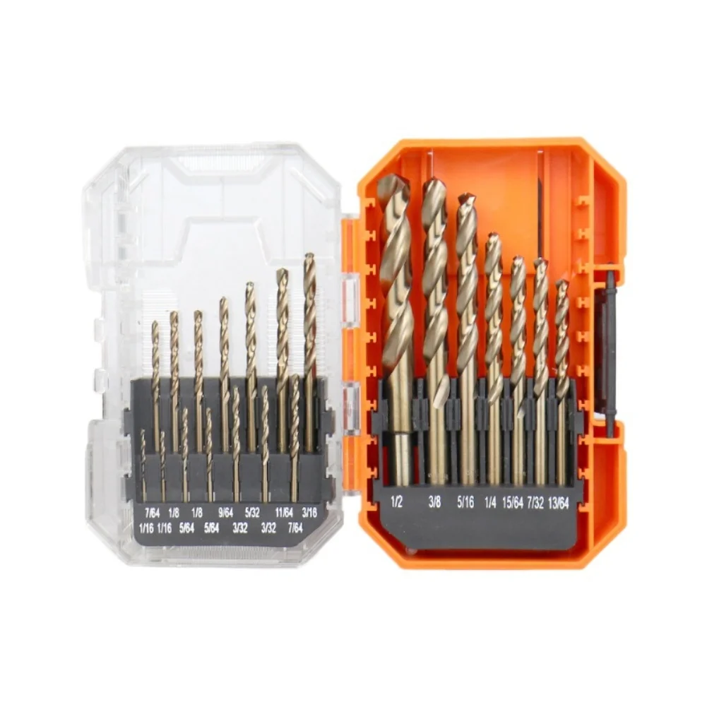 

15*10*5cm Cobalt Drill Bit Set Heavy-Duty Drill Bits 21-Piece Collection 5 Cobalt Composition Clean Burr-Free Holes