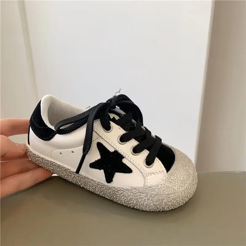 Cute Star Children Casual Shoes Soft Sole 2024 Autumn Baby Girl Shoes Toddler Boy Shoes Sneakers Lightweight Baby\'s Shoes