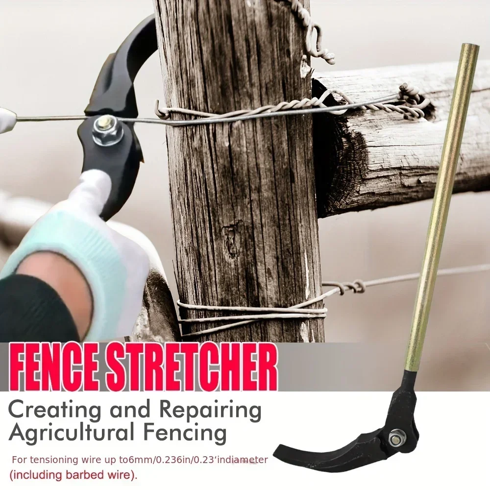 Fence Wire Stretcher Barbed Wire Fence Tensioner Easy Wire Puller for Creating and Repairing Agricultural Fencing Tools