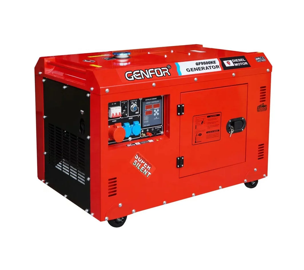 GENFOR  brand 8KW 9KW 380V 400V single phase and three phase  generator  generators AVR