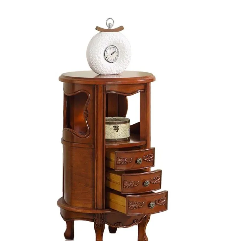 Living room sofa corner several European corner side cabinets, bedroom bedside table