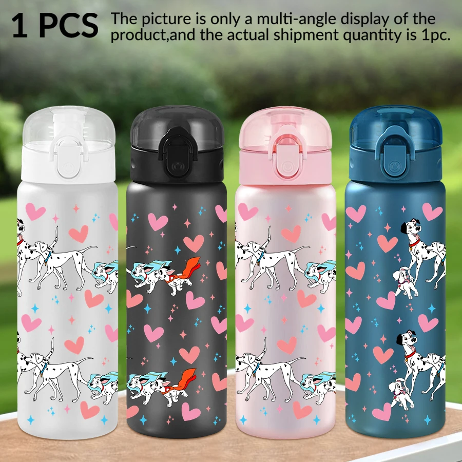 1 Buah Botol Air Plastik Pola Cinta Dalmatian Disney 26Oz Cangkir Air Olahraga Luar Ruangan Hadiah Ulang Tahun/Kepulangan