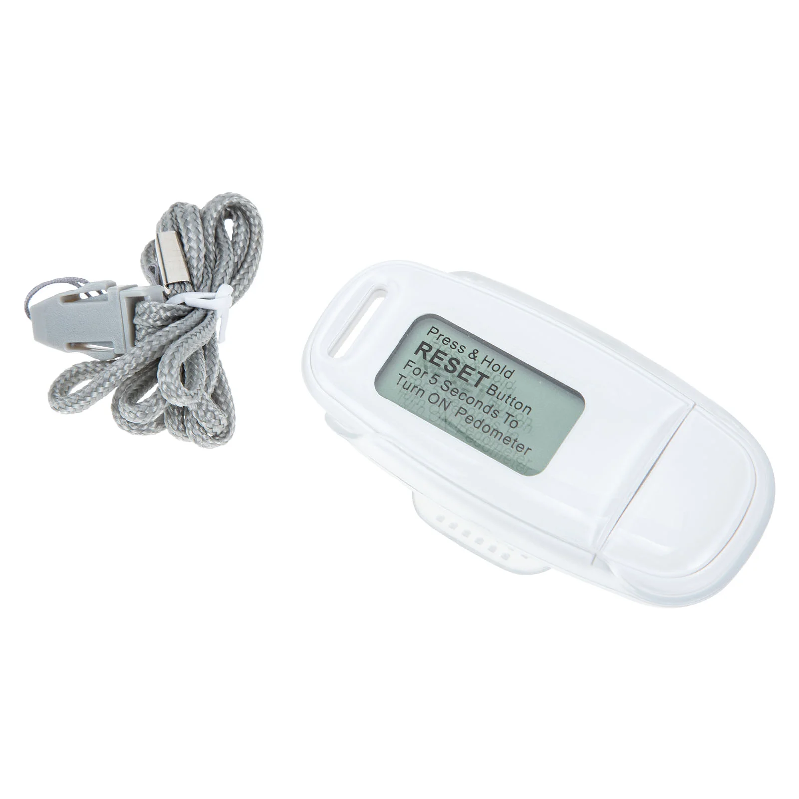 

LED 3d Pedometer Practical Step Counter Major Rechargeable White Abs Sports Walking Fitness