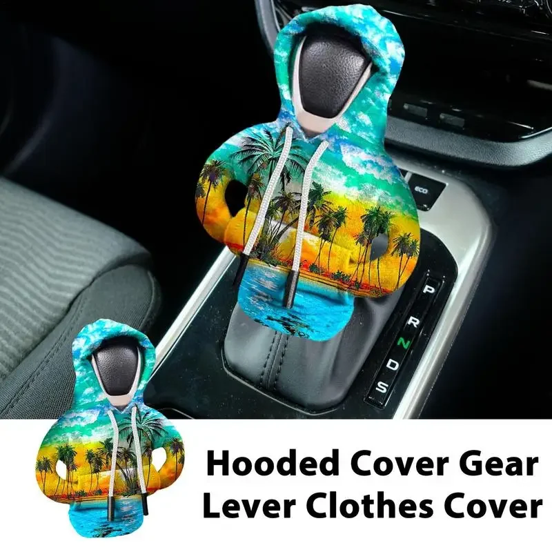 Gear Shift Hoodie Car Shift Knob Cover Hooded Sweatshirt Shifter Knob Hoodie Cute Car Accessories Auto Interior Decoration