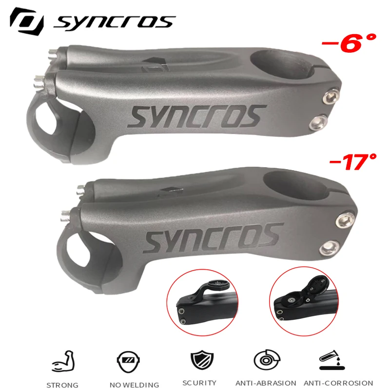 

Syncros carbon stem Bicycle Stem Carbon MTB/Road Bike angle -6° -17° degrees Stems 70/80/90/110/110/120mm 28.6mm fork 31.8mm bar