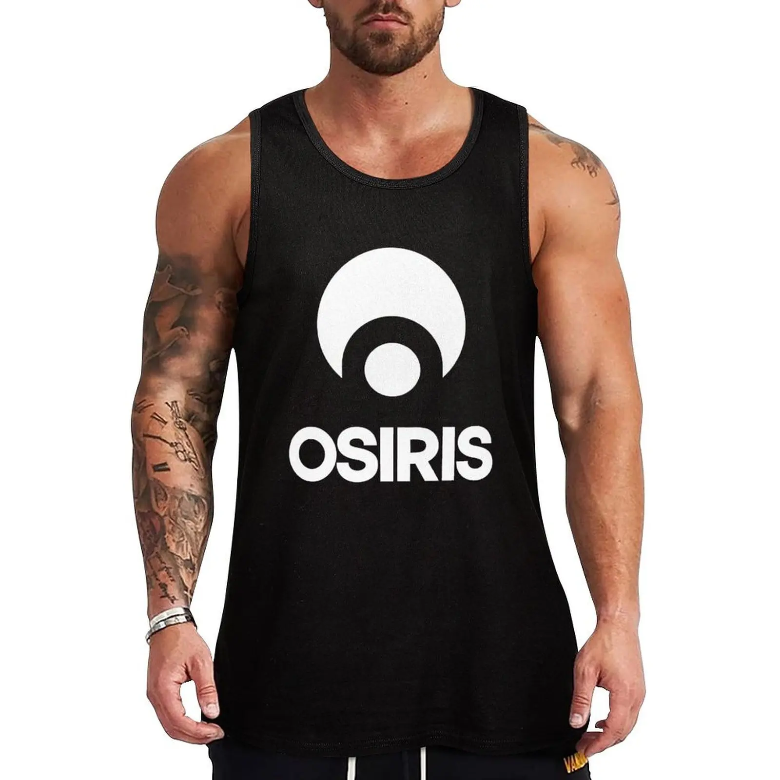 Logo of osiris skate shoes Tank Top mens clothing Men's summer t-shirt anime top sleeveless tshirts for men