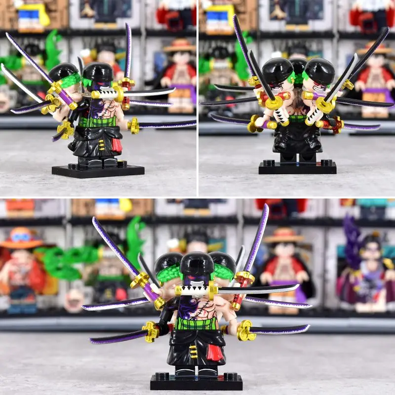 

Anime Series Cartoon Building Blocks Mini Action Assembly Figures Robot Education Toys For Kids Gift