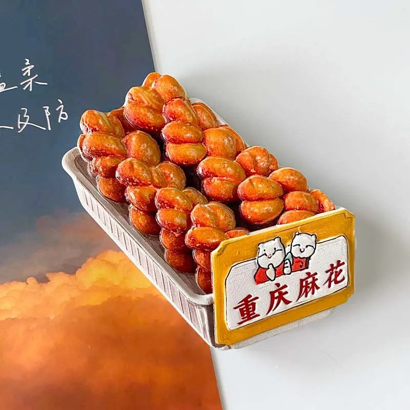 

Chongqing Twist 3D Painted Fridge Magnets Home Decor World Travel Souvenirs Gifts for Friends