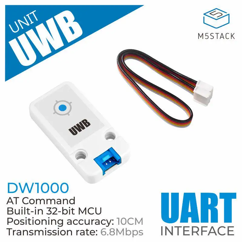 Official M5Stack Unit UWB Indoor Positioning Module Ultra-Wideband High-Precision Ranging Localization BU01 Module