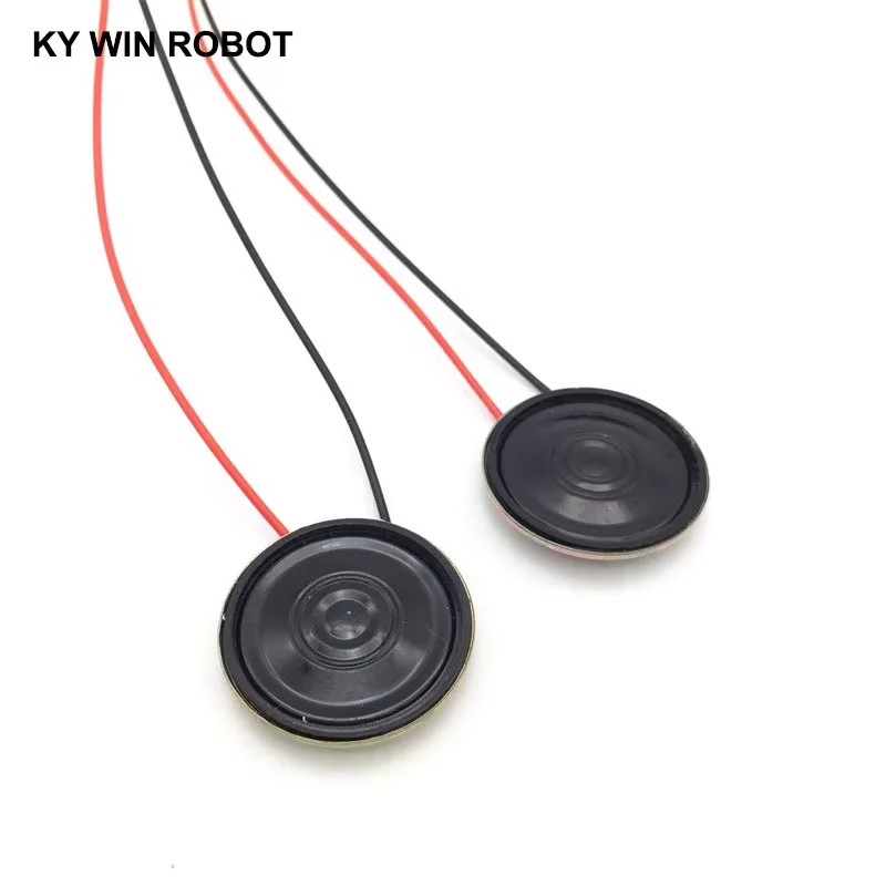 2pcs New Ultra-thin speaker 8 ohms 0.5 watt 0.5W 8R speaker Diameter 30MM 3CM thickness 5MM with PH2.0 terminal wire length 10