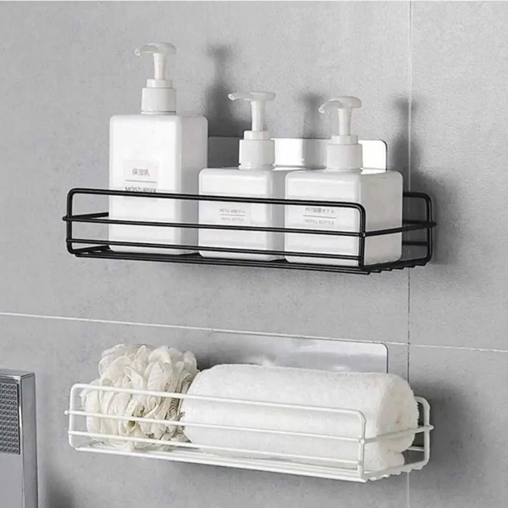 Bathroom Shelf Kitchen Organizer Shelves Iron Storage Rack Shampoo Holder for Bathroom and Kitchen Storage Shelfs