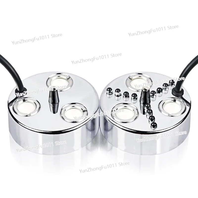 3/5 Head Ultrasonic Humidifier Fog Generator Mist Maker For Water Fountain Pond Atomizer Diffuser With Colorful Lamp Nebulizer
