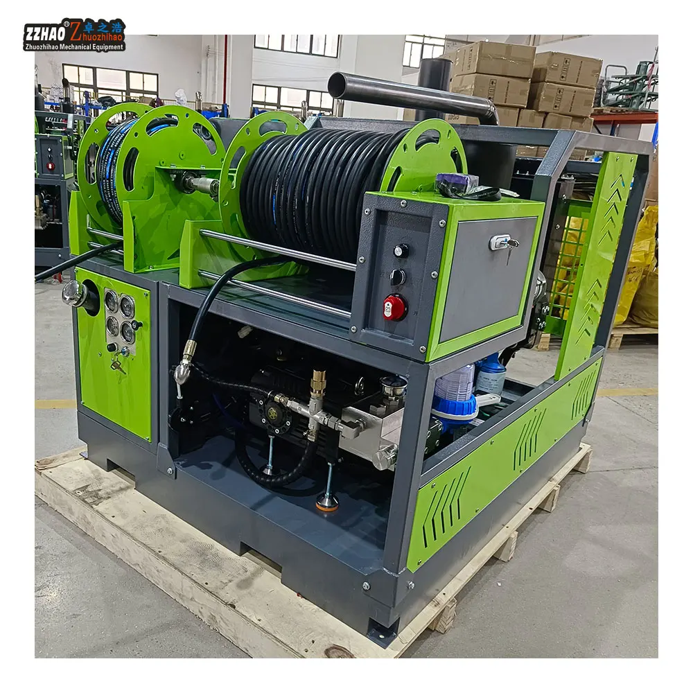 Sewer Pipeline Dredging High Pressure Cleaner Commercial Industrial Water Gun Machine Diesel Gasoline Electric