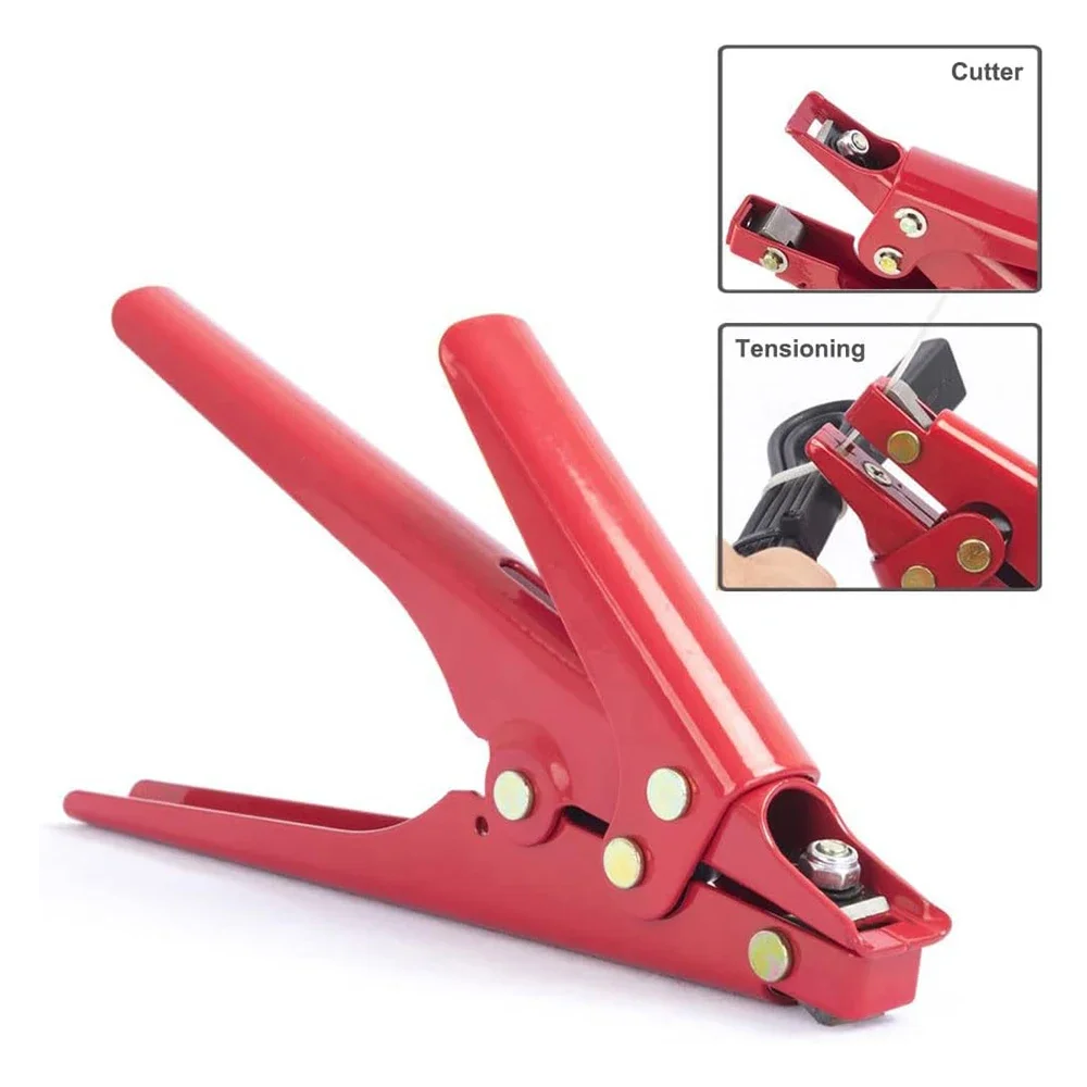 Breite 2,4–9 mm, Kabelbinder-Werkzeug und Spann- und Schneidwerkzeug für Kabelbinder-Kabelbinder aus Kunststoff oder Nylon mit einstellbarer Spannung – Detail 7