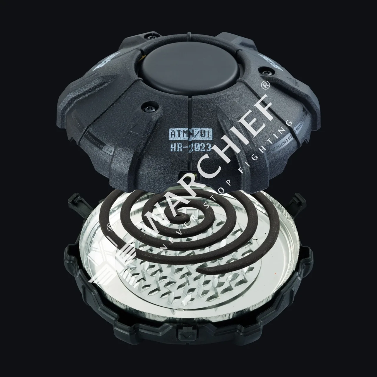 

Tactical Mosquito Incense Coil Box Summer Home Use Outdoor Camping Creative Mosquito Repellent Rack Fireproof Holder with Cover